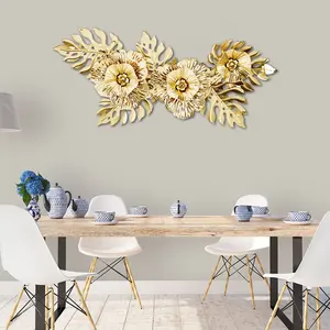 Arte decorativo de pared de lujo con acento de pared de Metal elegante para decoraciones de pared modernas para el hogar y la Oficina de Indian Supplie - Product Image 3