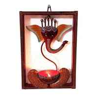 Portavelas tradicional de Ganesha de hierro, ecológico y duradero, decoración artística india para Diwali, Pooja, acento para el hogar, espacio de oración, precio al por mayor