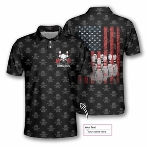 Durable sports <b>bowling</b> tops engineered with smooth polyester providing long-lasting printing and personalization options - Product Image 6