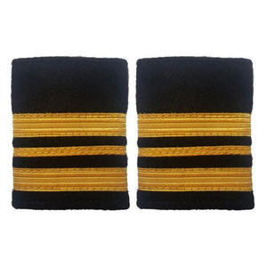 Best Quality Customized Design Soft Slip Epaulettes <b>Uniform</b> Shoulder Board <b>Airline</b> <b>Uniforms</b> Epaulettes - Product Image 1
