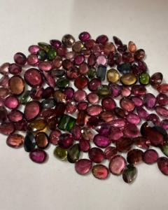 324รูปไข่ทัวร์มาลีนธรรมชาติ124ชิ้นหินสีหลายเหลี่ยมเพชรพลอยแอฟริกาขายส่งสำหรับทำเครื่องประดับ - Product Image 2