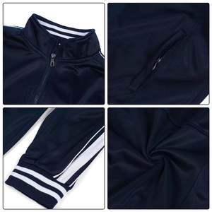 Chaqueta de chándal personalizada al por mayor, chándal de poliéster, traje de hombre, chándal de entrenamiento informal - Product Image 3