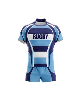 Promotion personnalisée vente en gros ensemble chemise et short en jersey de rugby pour hommes tenue de sport respirante avec service de sublimation OEM - Product Image 2