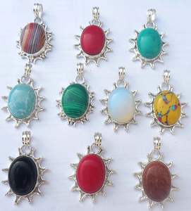 Handmade 925 Sterling Silver <b>Dangle</b> <b>Earring</b> Natural Mix Gems 10X12mm Oval Shape Wire Wrapped Set For Anniversary Gift For Women - Product Image 4