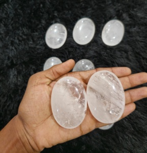 Piedra de Cuarzo Transparente Pulida, Cristal Curativo, Piedra de la Preocupación, Reiki, Energía, Chakra, Meditación, Gema Natural - Product Image 4