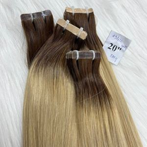 Extensiones de Cabello Humano con Cinta Adhesiva Normal, Color Ombre 3/12C, Venta al por Mayor de Fábrica, Extensiones de Cabello Humano con Cinta Adhesiva Normal - Product Image 6