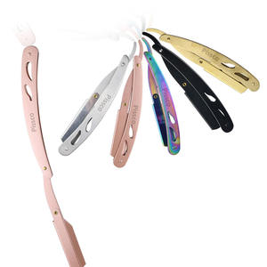 <b>Top</b> Quality Manufacturer and Supplier Pissco For Stainless Steel Handle Straight Edge Folding Shaving Razor Barber Hair Razor - Product Image 4