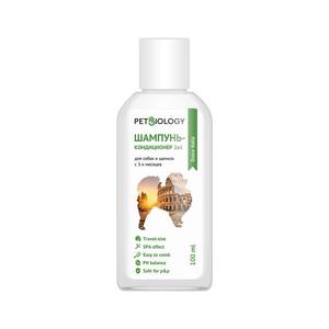 PETBIOLOGY Champú + Acondicionador Suave para Perros, 100ml - Product Image 1