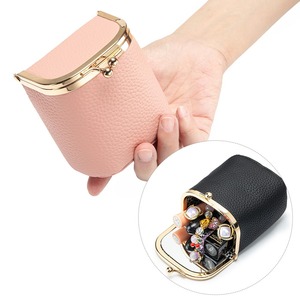 Ando Bag - Monedero Pequeño de Cuero Vacuno Genuino con Espejo, Cierre de Broche, Bolsa para Lápiz Labial y Joyas para Mujer - Product Image 5