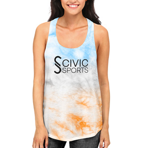 Ensemble de shorts de débardeur taille haute à séchage rapide pour femme 100% coton Tie Dye couleur unie Logo personnalisé XS Yoga Gym Wear Spandex ajusté - Product Image 4