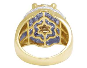 คอลเลคชั่นใหม่แหวนเพชรทรงกลม VVS Moissanite รูปดอกไม้สไตล์ฮิปฮอปทำจาก S925สีเงินสเตอร์ลิงออกแบบได้ตามต้องการ - Product Image 5