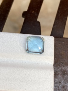 Aigue-marine naturelle Amazing Asscher Cut Square Shape Loose Gemstone for Exquisite Jewelry Making 4.50 Carat - Product Image 4