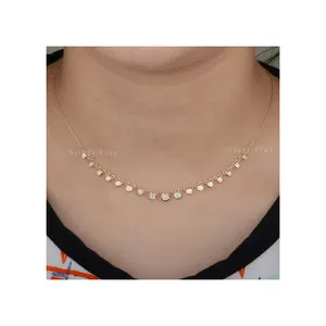 Trusted Supplier Natural Quality Solitaire Diamond Necklace Available At Competitive Price