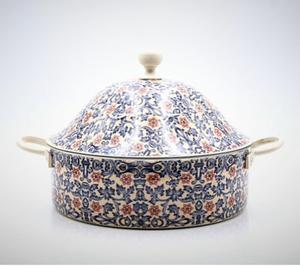 Hermoso diseño elegante esmaltado recubierto comida segura cazuela de metal y olla caliente - Product Image 1