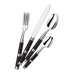 Juego de Cubiertos Desechables de Acero Inoxidable de Primera Calidad, Diseño Antiguo con Mango Moderno, Cubertería Plateada para Uso Elegante en la Cena - Product Image 4