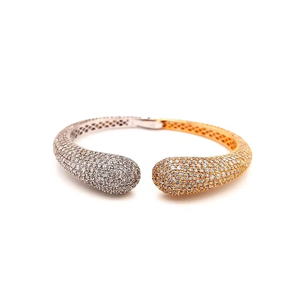 Bracelet en diamant véritable tendance hip hop en gros sur mesure en or jaune 18 carats pour filles Bracelet de conception de luxe pour les fêtes - Product Image 5