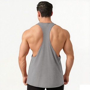 เสื้อกล้ามกลับเข้ายิมสำหรับผู้ชายเสื้อผ้าคอตตอนเสื้อแขนกุดเสื้อกล้ามฟิตเนสเสื้อกล้ามออกกำลังกาย - Product Image 5