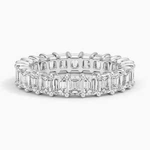 แหวนเพชร925สุดหรูแหวนเงินสเตอร์ลิงตัดมรกตสำหรับงานแต่งงานงานหมั้นเครื่องประดับชั้นดีขายส่ง - Product Image 4