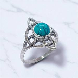 Bague élégante en pierres précieuses en argent sterling 925 et bijoux en argent 925 - Product Image 3