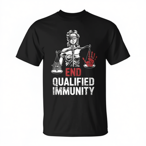 T-shirt promozionale per attivisti per la riforma giurisdizionale e per la fine della giustizia disuguale - Product Image 2