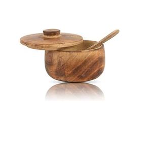 Caja de madera para almacenamiento de cocina, cuenco de azúcar y sal de diseño moderno, a la venta - Product Image 5