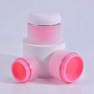 Pot en plastique PET de haute qualité pour cosmétiques avec couvercle pour crème pour la peau et lotion pour le corps pot de crème transparent mat à double paroi en plastique - Product Image 2