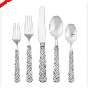 amazing look silver finished metal <b>stainless</b> <b>steel</b> <b>cutlery</b> set for hotel restaurant and bar - Product Image 2