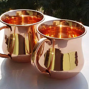 Taza de Cobre de Metal, Diseño Moderno, Copas de Vino, Copas de Champán, Artesanía, Producto Más Vendido - Product Image 1
