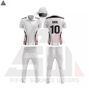 Professionnel en gros personnalisé de haute qualité respirant Cricket uniforme pleine Sublimation Patch Logo Design Cricket Kit pour hommes - Product Image 5