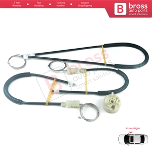 Juego de Reparación de Elevalunas Eléctrico BWR677, Delantero Derecho, para Megane MK2 EM0/1 2002-2009 CC Cabriolet Convertible 820101093 - Product Image 2