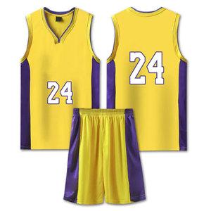 Conjunto de Uniforme de Baloncesto de Malla Reversible Personalizado de Alta Calidad, Transpirable, 100% Poliéster, Logotipo Impreso por Transferencia de Calor, Económico para Hombre - Product Image 1