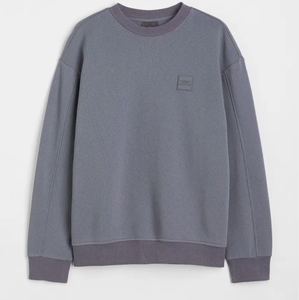 Sweat-shirt en coton uni à manches longues pour hommes et adultes, Design OEM sur mesure - Product Image 1