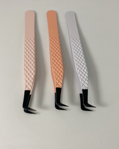 Pince à cils en acier inoxydable de qualité supérieure droite et incurvée - Product Image 3