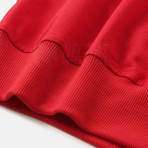 O-Neck Long Sleeve Regular Fit <b>Fleece</b> <b>Sweatshirt</b> for Men Cotton Polyester Winter Season Solid Plain Dyed Clothing - Product Image 5