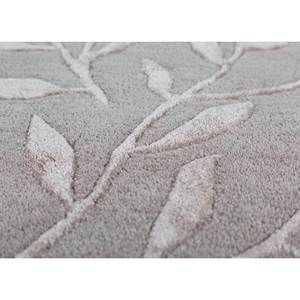 Alfombra Aurelia Tra-15055 de Lana y Viscosa, Tejida a Mano, con Diseño Floral de Diamantes en Gris y Negro, Rectangular, de Pared a Pared, para Hogar y Auto - Product Image 3