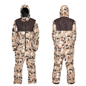 2026 Brown <b>Camo</b> Snowboard Ski Suit Unisex Custom Printed Waterproof Breathable Zipper Winter <b>Jacket</b> Warm Jumpsuit Low MOQ Free - Product Image 6