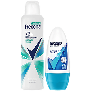 Desodorante en Aerosol y Roll-On Hidratante con Aroma a Ducha Fresca, Venta al por Mayor, Proveedor Económico, 72H de Protección contra el Olor, 75g, Unisex - Product Image 1