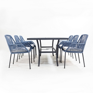 Sofá Esquinero de Ratán para Exteriores Cómodo y de Diseño Seccional con Asientos Acolchados para Patio y Jardín, de Fábrica CH - Product Image 2