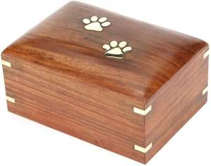 Decorative <b>Wooden</b> Cremation <b>Urn</b> <b>For</b> Adult <b>Ashes</b> With Classic Traditional Finish <b>For</b> Memorial Place - Product Image 1