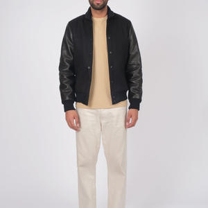 แจ็กเก็ตทีมโรงเรียนสวมใส่สบายสำหรับผู้ชายผ้าฝ้ายนุ่มสบายเครื่องแต่งกายแนวสตรีทสวมใส่สบายสำหรับใส่ไปวิทยาลัยในฤดูหนาว - Product Image 2