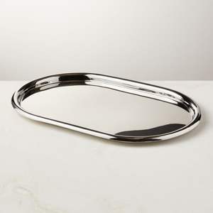 Unique stainless steel serving <b>tray</b> <b>with</b> <b>mirror</b> finished for modern home food and drinks serving <b>tray</b> - Product Image 5