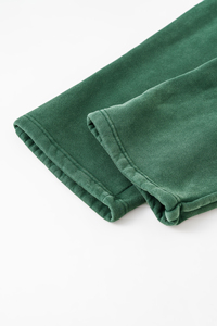 Pantalon de survêtement décontracté 2025 personnalisé de haute qualité, en toile délavée à l'acide, léger, respirant, coupe mi-évasée, jambe large, uni - Product Image 5