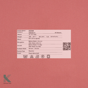 97% algodón 3% Spandex tela de sarga elástica transpirable y lavada popelina para pantalones cortos Chinos prendas de vestir exteriores - Product Image 3