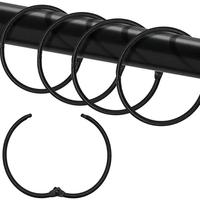 Fabricant d'accessoires de tringle à rideaux en métal Anneaux de porte-rideau en acier inoxydable pour la maison de l'exportateur indien