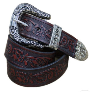 2021 marca de lujo hombres hebilla cinturón de cuero de vaca genuino para hombres Real Western cuero herramientas cinturón diseñador 3 piezas hebilla conjunto - Product Image 4