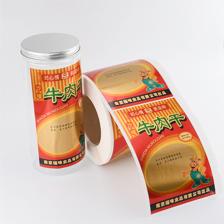 Customized Waterproof Food Label Stickers for Bottles Self-adhesive PVC Packaging Labels with Hexagon Shape