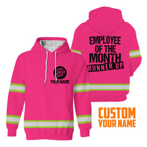 Ropa de trabajo de invierno Jersey con capucha Ligero Pesado Personalizado Hi Vis Hi Visibility Sudaderas con capucha reflectantes de manga larga para hombres - Product Image 1