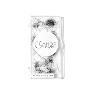 Venta al por mayor a granel 500 Fans 3d-6D promade ventiladores sueltos Ruso promade Volume fan C D Curl 0,07mm volumen suelto extensión de pestañas - Product Image 1