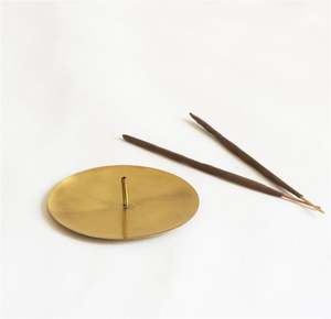 ที่ใส่ธูปทำจากโลหะที่ออกแบบได้เอง,ที่ใส่ธูปบ้านที่ดักจับเถ้าสำหรับตกแต่งบ้านการทำสมาธิแบบตั้งโต๊ะผลิตในอินเดีย - Product Image 5