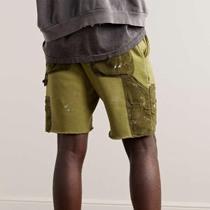 Vente en gros Short 100% coton écologique, respirant, séchage rapide, décontracté, éclaboussures de peinture pour hommes, personnalisé de haute qualité - Product Image 2